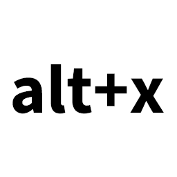 alt+x